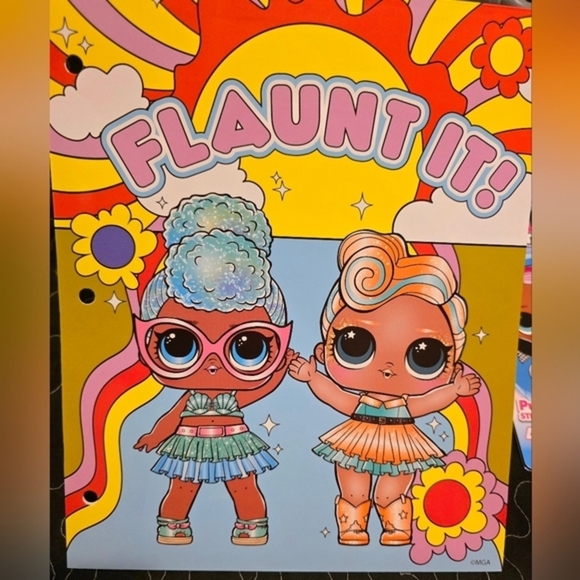 LOL Surprise Bundle. Stickers, lip gloss, slap bracelets, folders, coin purse - Picture 7 of 10